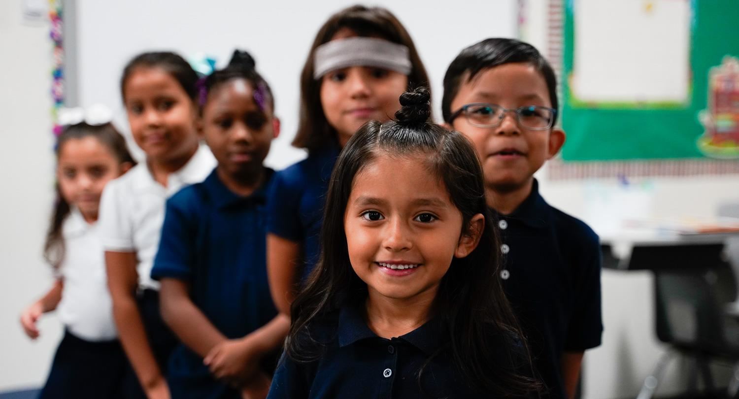 Students in a classroom