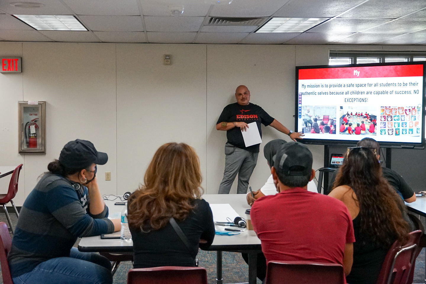 Principal Fuentes explains his vision for the future of Edison Elementary School