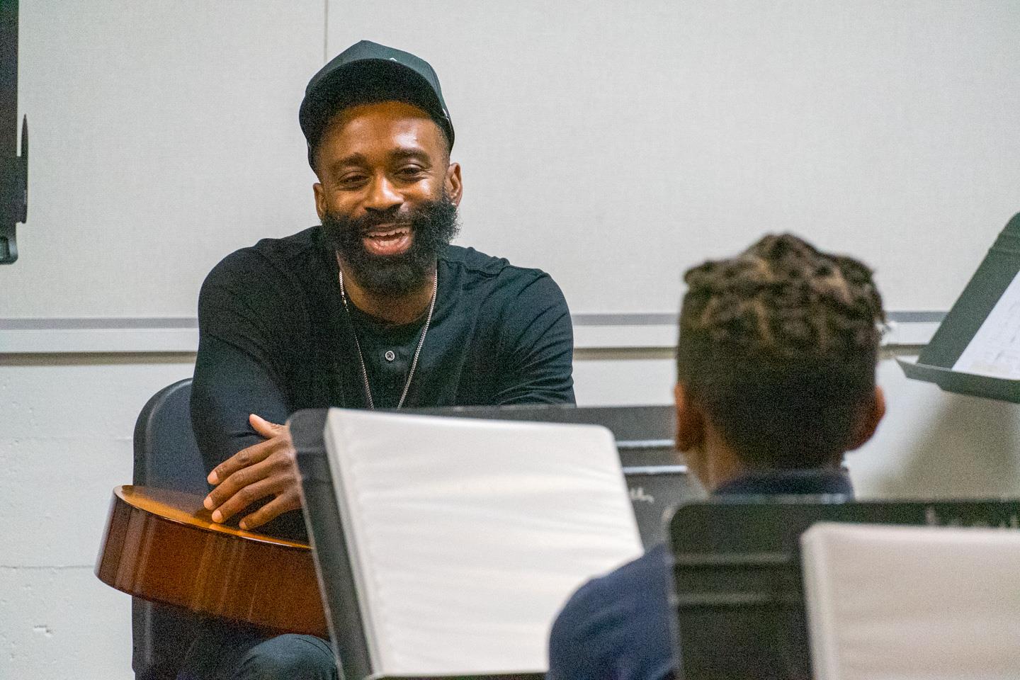 Grammy-Winner Curt Chambers Performs for Phoenix #1 Students