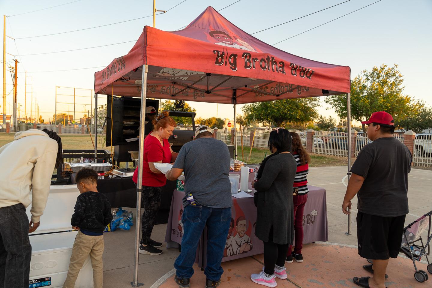 Big Brotha BBQ’s trailer smoker filled the air with delicious aromas as they provided food for the party.